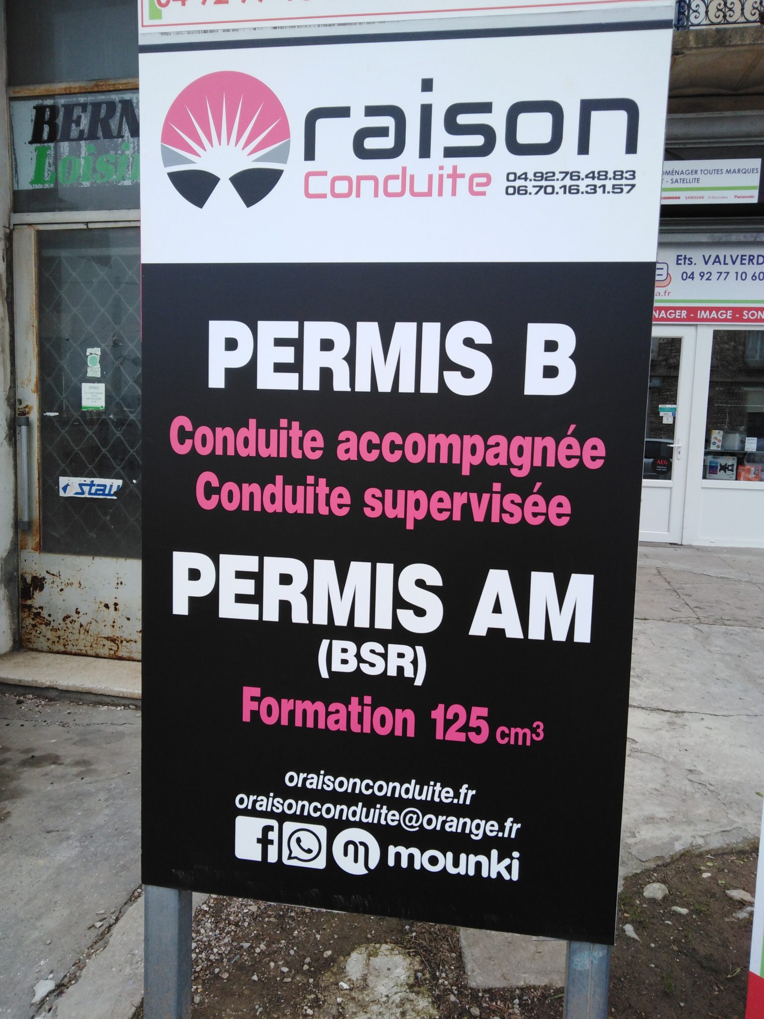 panneau devanture